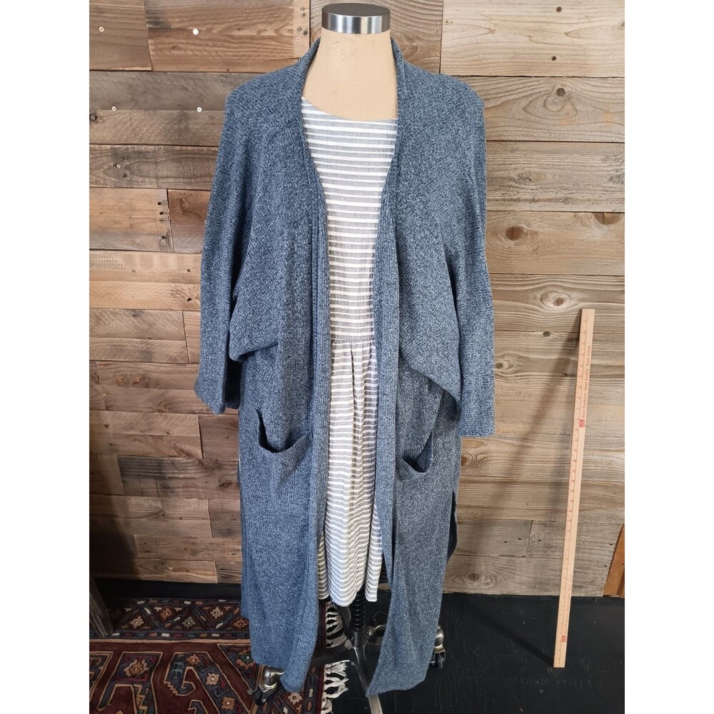 NWT SIMPLE Suzanne Betro Open Cardi Duster Sz. M Oversized Lightweight Rib